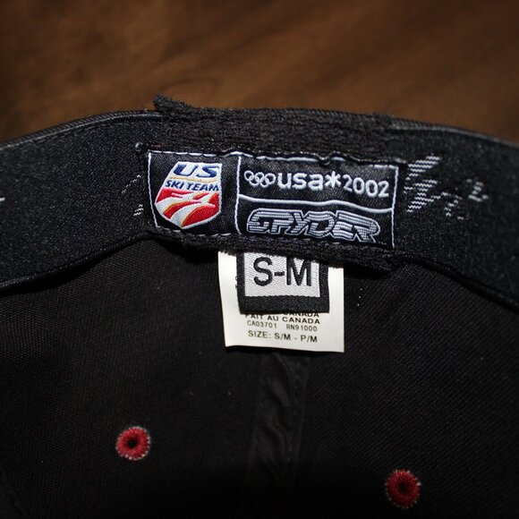 3/$118- Spyder US Ski Team USA 2002 Winter Olympics fitted hat cap Canada made - Picture 9 of 11